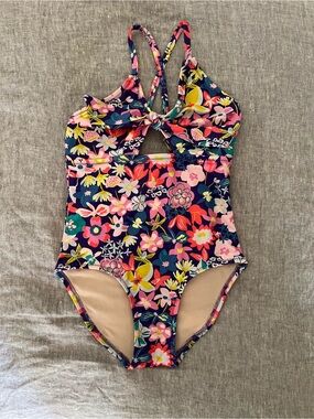 Tea Collection Floral One-Piece Swimsuit NWOT